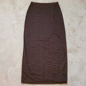Maxime Brownish Long Pencil Skirt. Size M